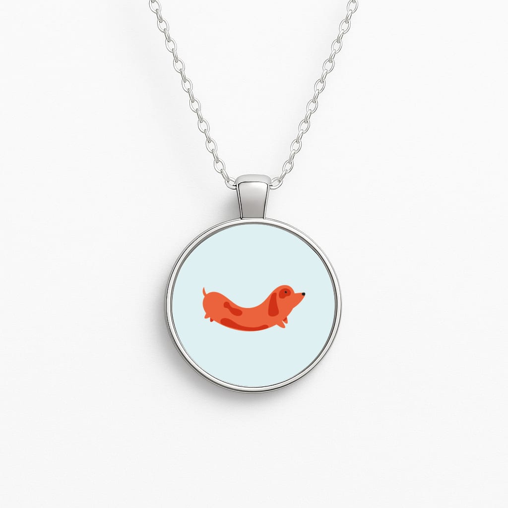 Little sausage - Dachshunds Circle Necklace