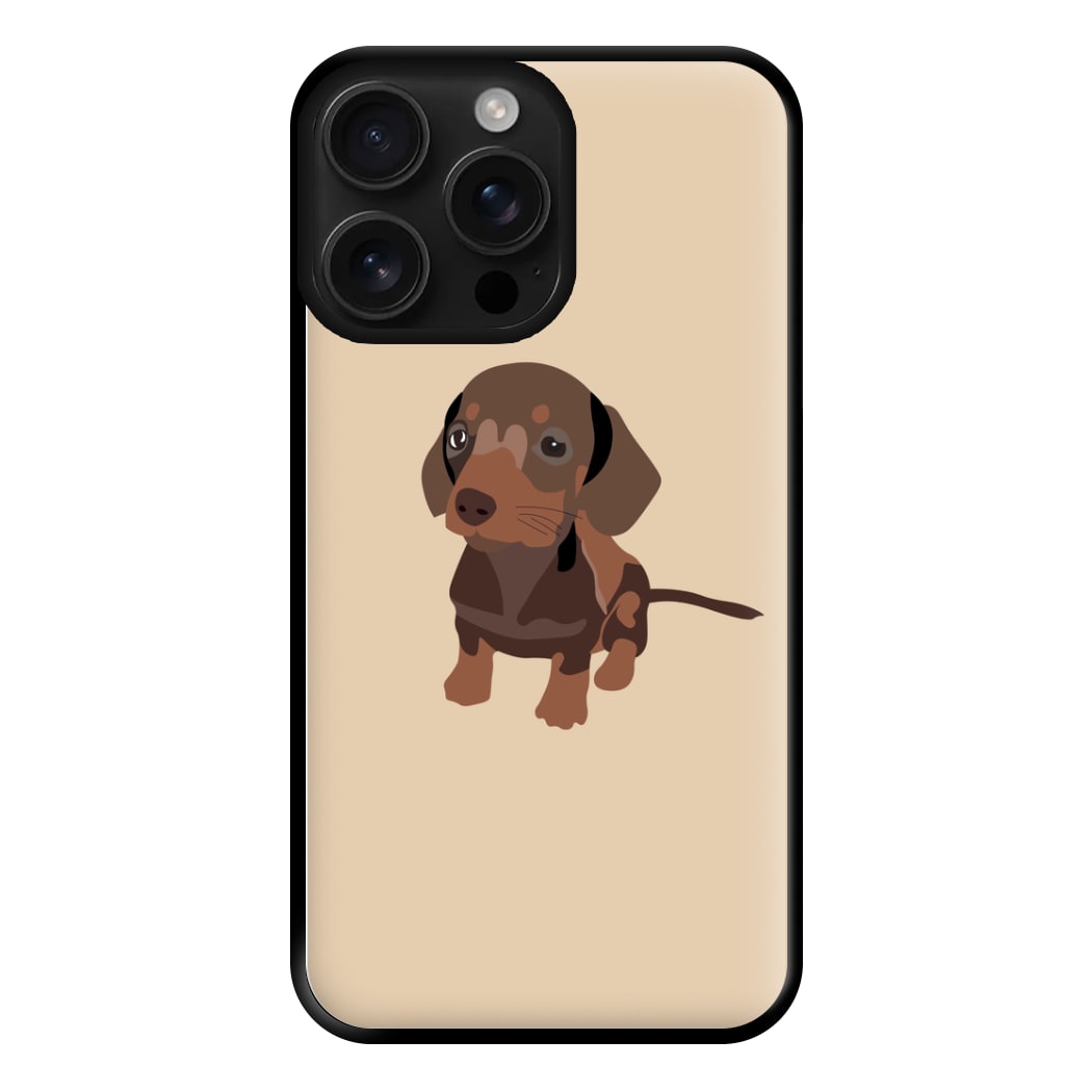 Brown - Dachshunds Phone Case