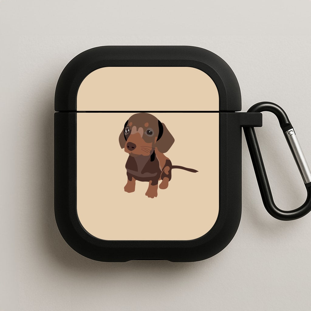 Brown - Dachshunds AirPods Case