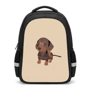Brown - Dachshunds Backpack 1