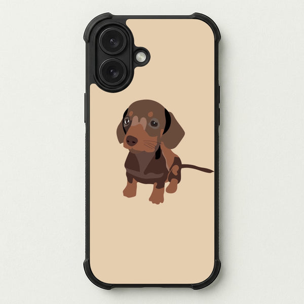 Brown - Dachshunds Phone Case — Bumper case