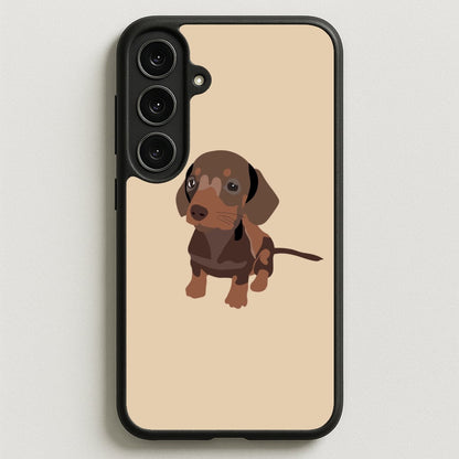 Brown - Dachshunds Phone Case for Galaxy S25FE