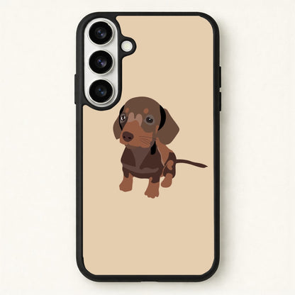 Brown - Dachshunds Phone Case for Galaxy S26 Plus