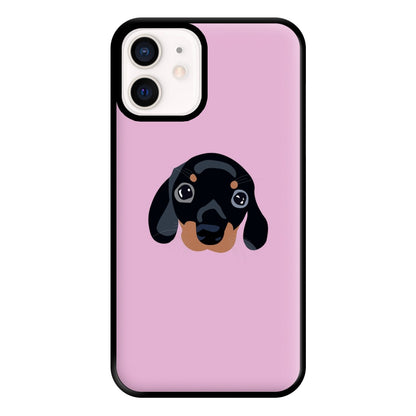 Black - Dachshunds Phone Case for iPhone 12 Mini