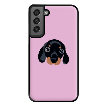 Black - Dachshunds Phone Case for Galaxy S21FE