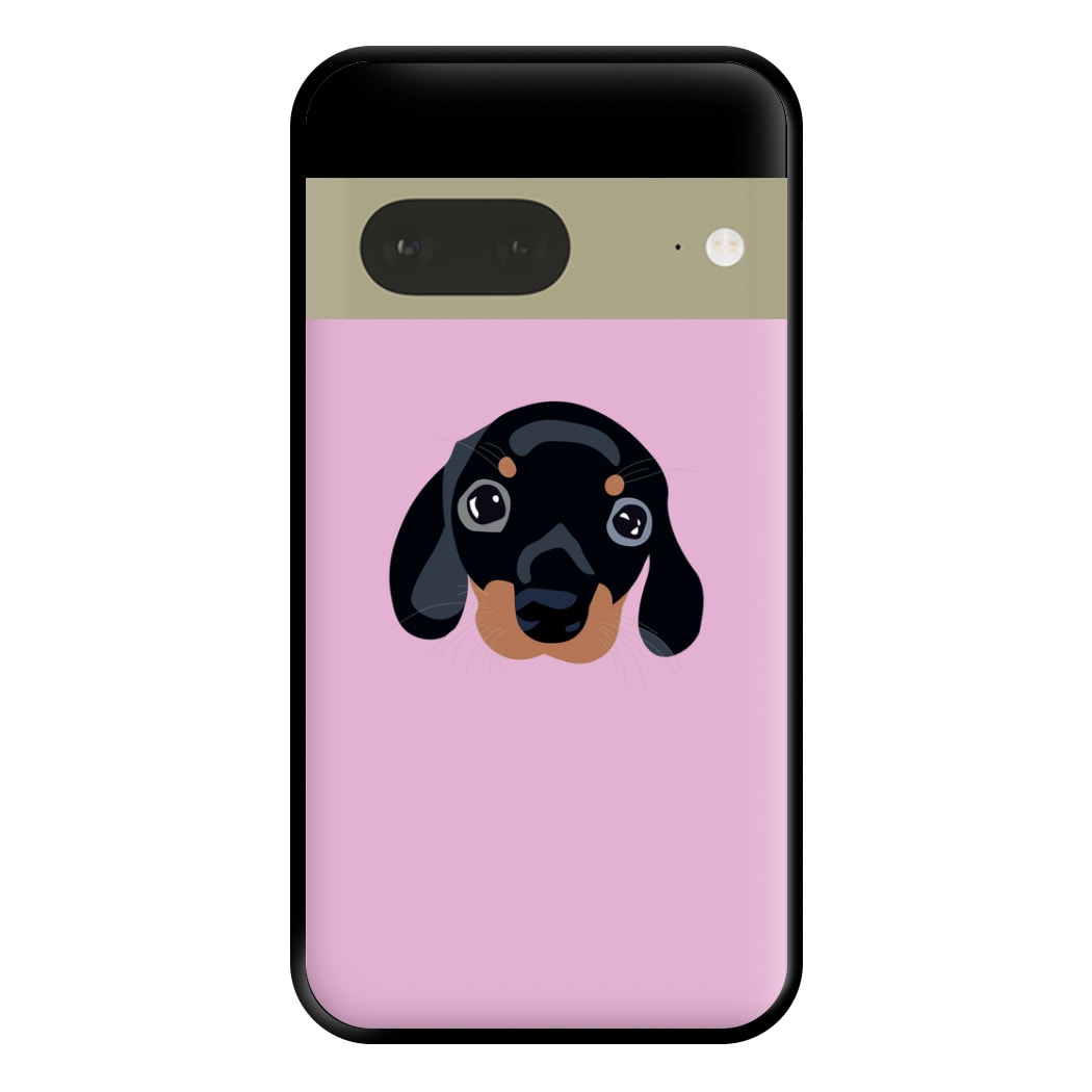 Black - Dachshunds Phone Case for Google Pixel 7a