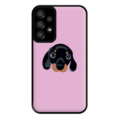 Black - Dachshunds Phone Case for Galaxy A33