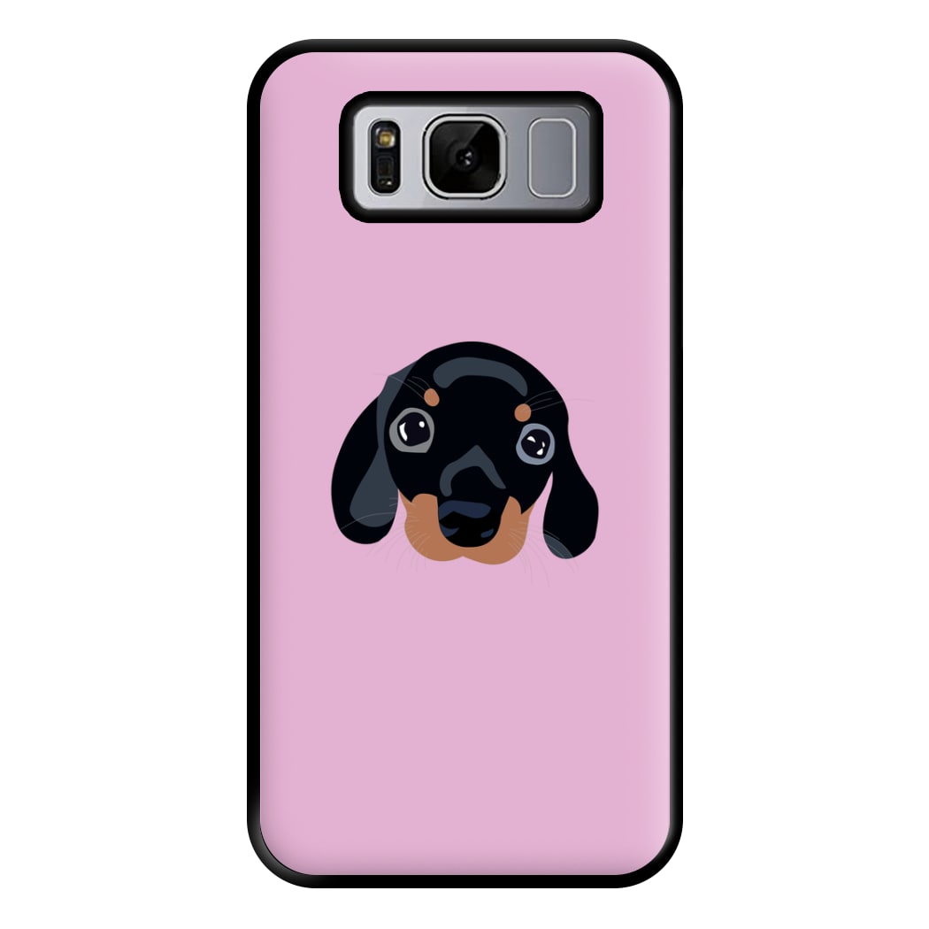 Black - Dachshunds Phone Case for Galaxy S8 Plus