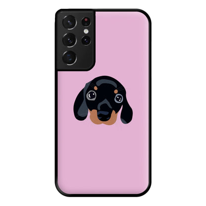 Black - Dachshunds Phone Case for Galaxy S21 Ultra