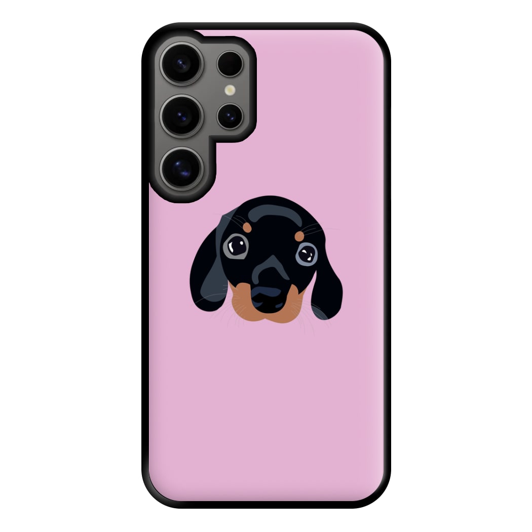 Black - Dachshunds Phone Case for Galaxy S24 Ultra