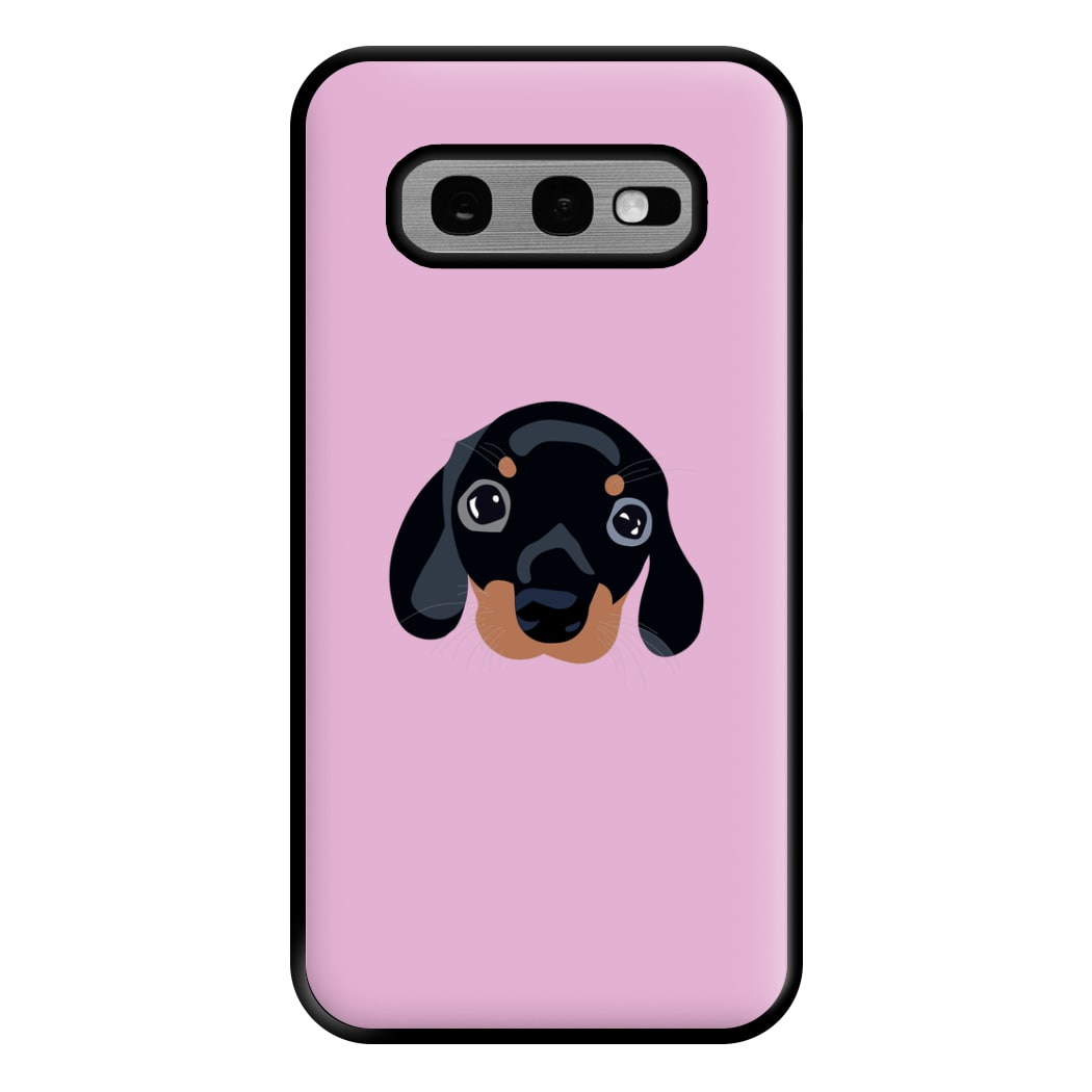 Black - Dachshunds Phone Case for Galaxy S10e