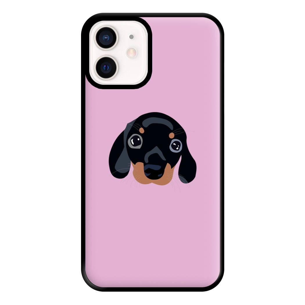 Black - Dachshunds Phone Case for iPhone 13 Mini