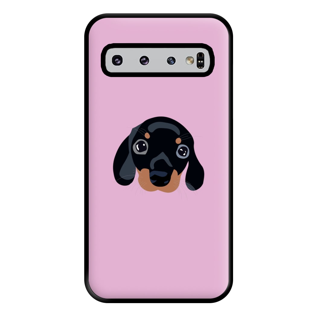 Black - Dachshunds Phone Case for Galaxy S10 Plus