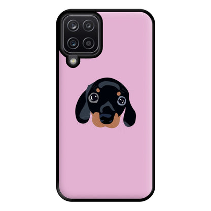 Black - Dachshunds Phone Case for Galaxy A12