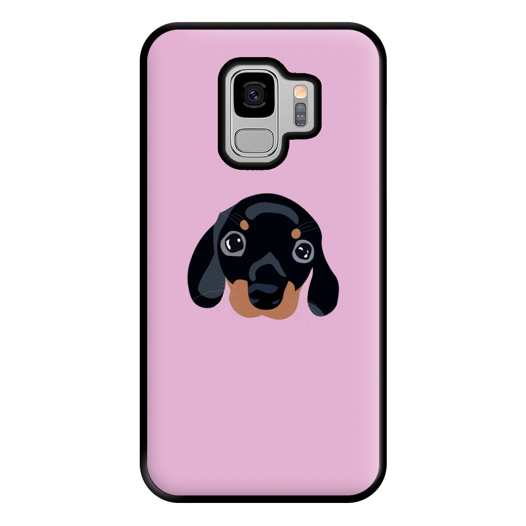 Black - Dachshunds Phone Case for Galaxy S9 Plus