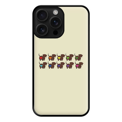 Love hearts - Dachshunds Phone Case for iPhone 16 Pro Max