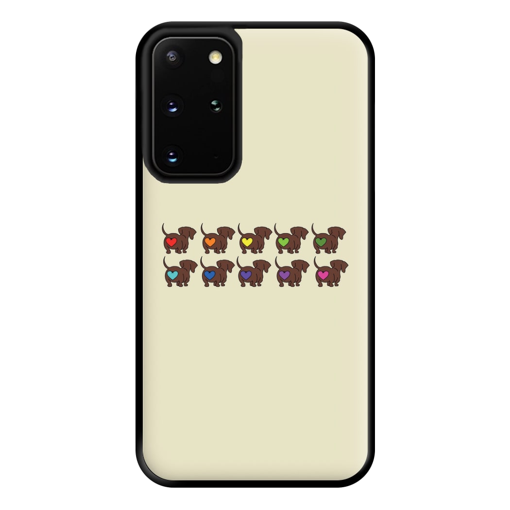 Love hearts - Dachshunds Phone Case for Galaxy S20 Plus