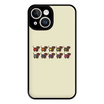 Love hearts - Dachshunds Phone Case for iPhone 14