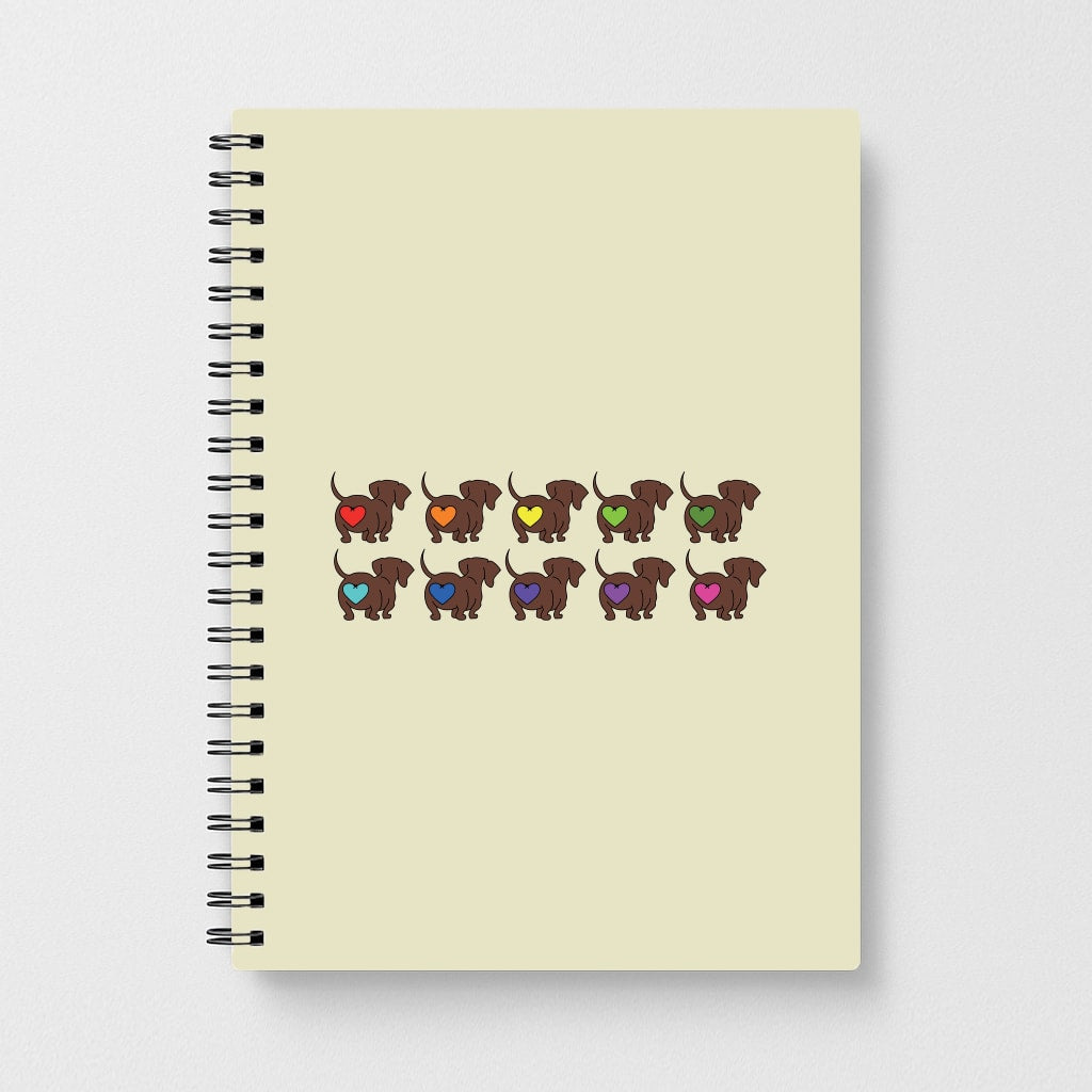 Love hearts - Dachshunds Notebook