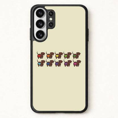 Love hearts - Dachshunds Phone Case for Galaxy S26 Ultra