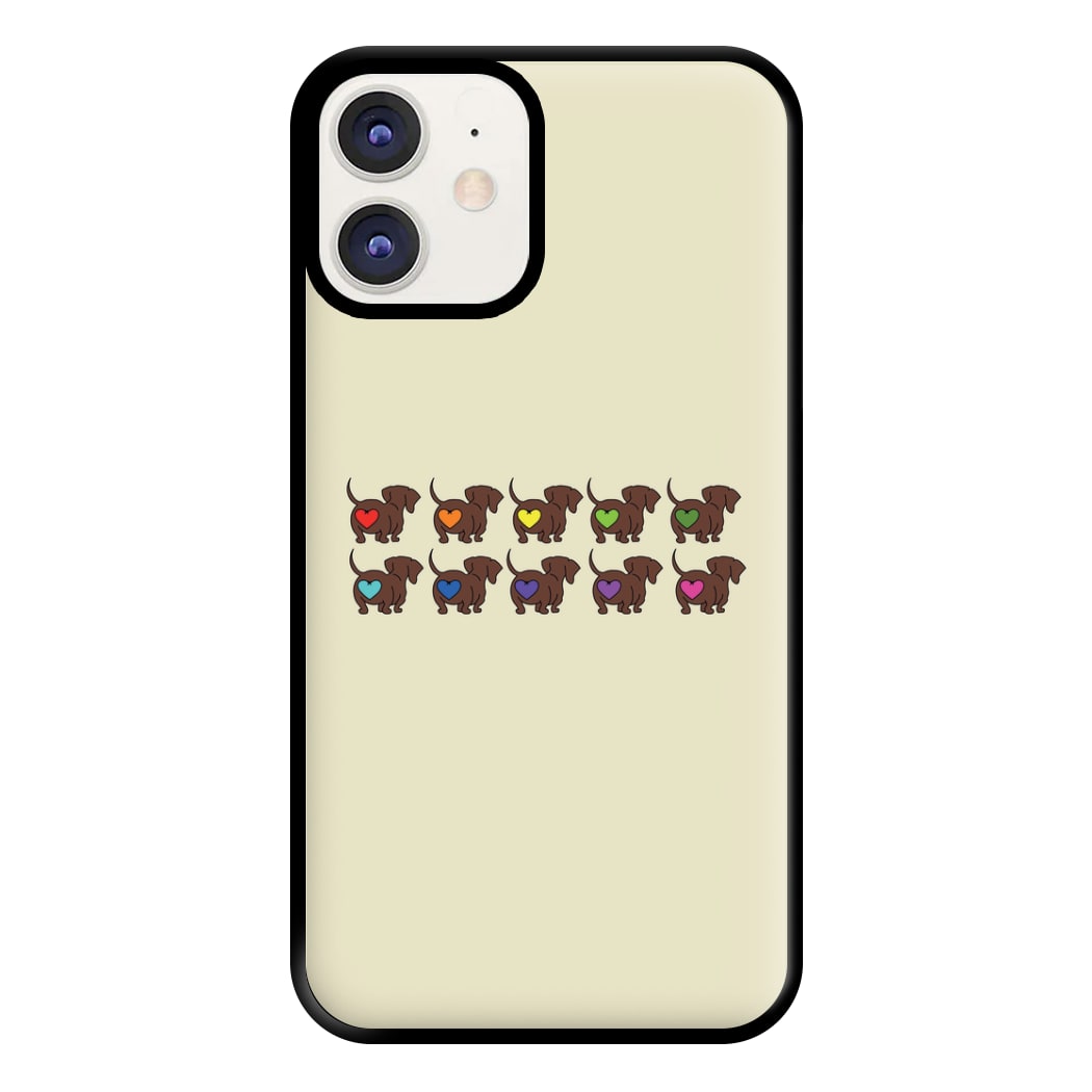 Love hearts - Dachshunds Phone Case for iPhone 11