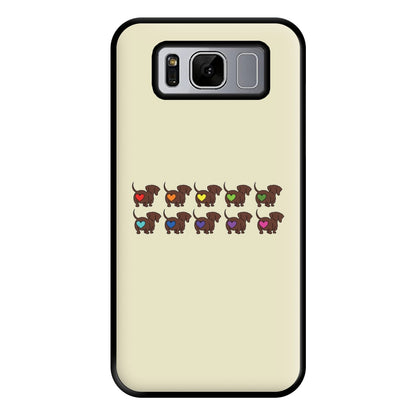 Love hearts - Dachshunds Phone Case for Galaxy S8 Plus