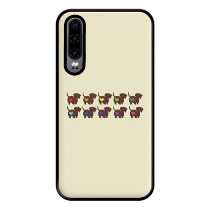 Love hearts - Dachshunds Phone Case for Huawei P30