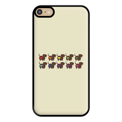 Love hearts - Dachshunds Phone Case for iPhone 6 Plus / 7 Plus / 8 Plus