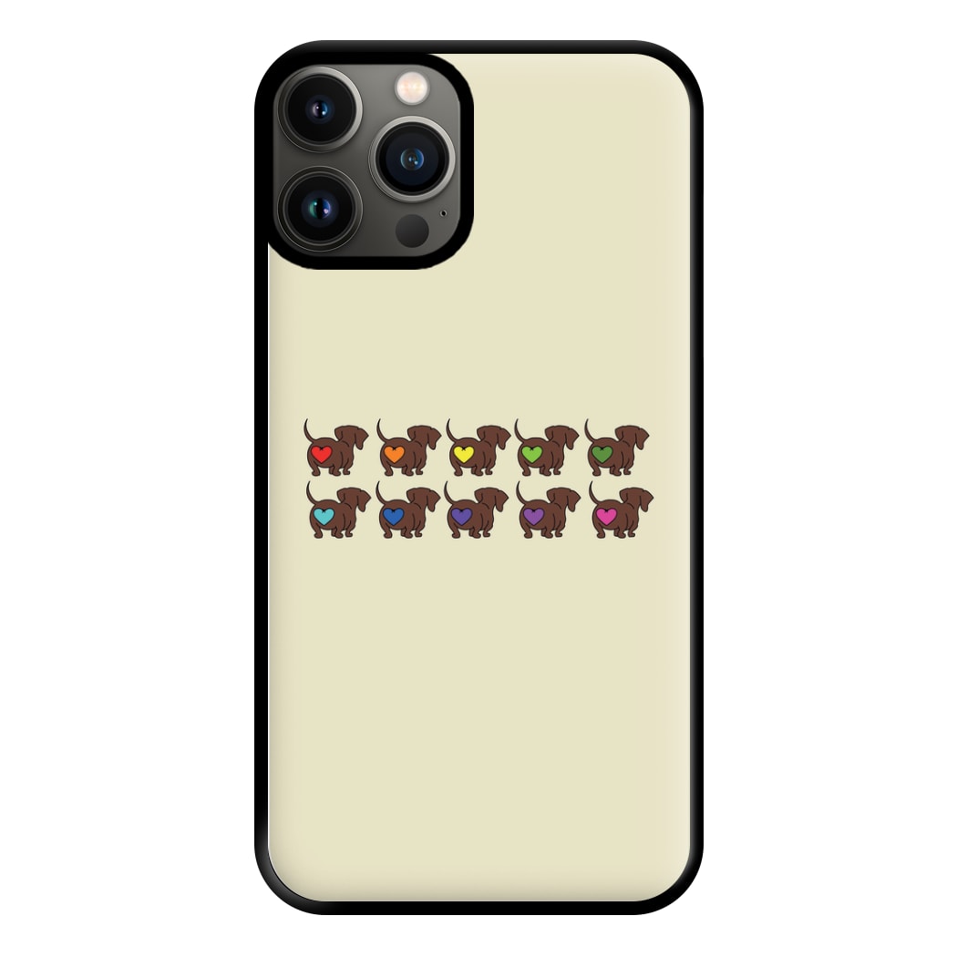 Love hearts - Dachshunds Phone Case for iPhone 13 Pro Max