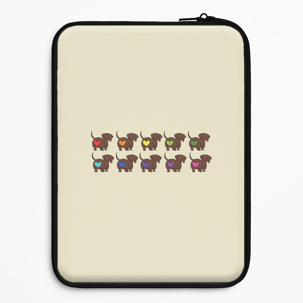 Love hearts - Dachshunds Laptop Sleeve