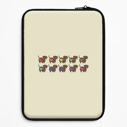 Love hearts - Dachshunds Universal Laptop Sleeve