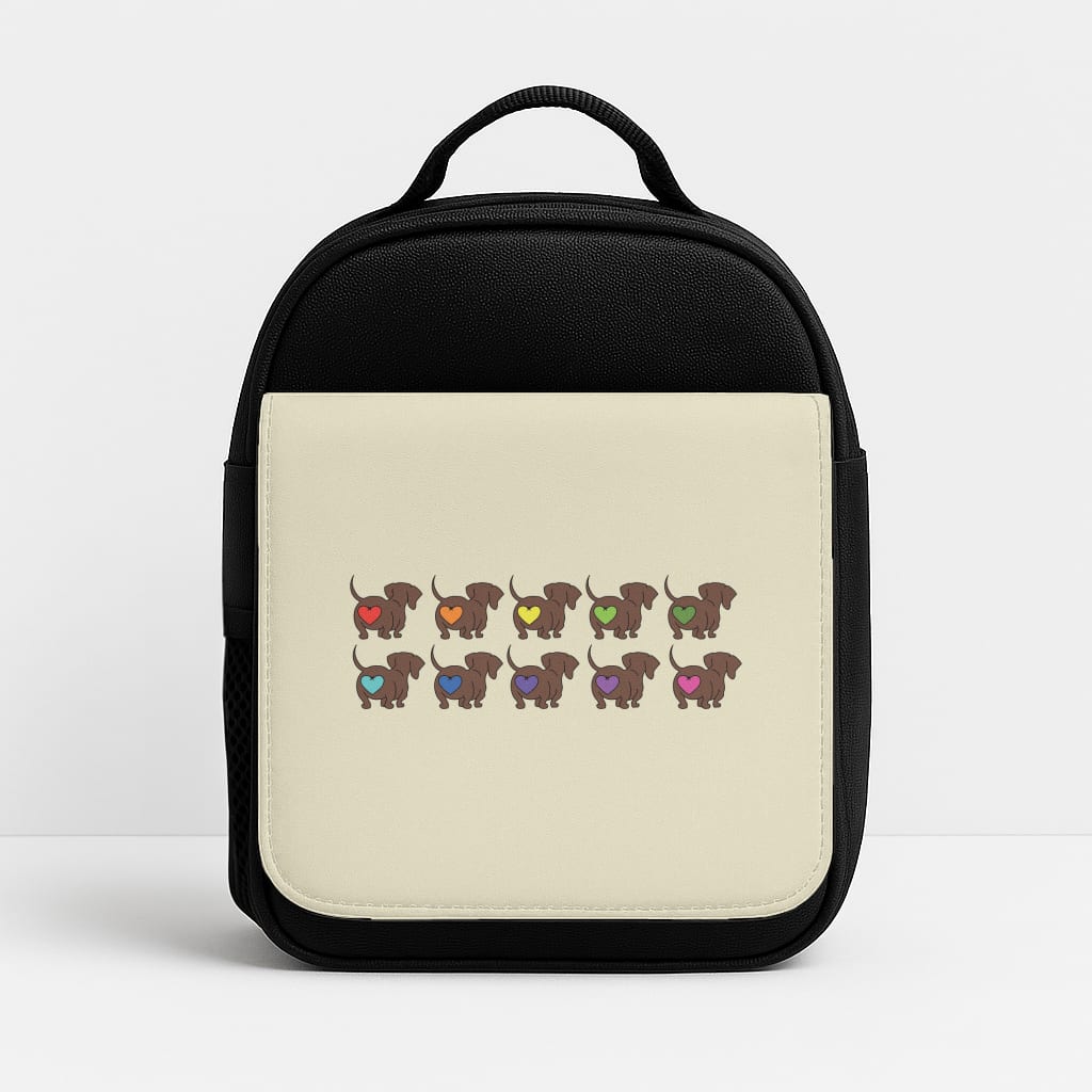 Love hearts - Dachshunds Insulated Lunchbox