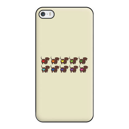 Love hearts - Dachshunds Phone Case for iPhone 5 / 5s / SE 2016