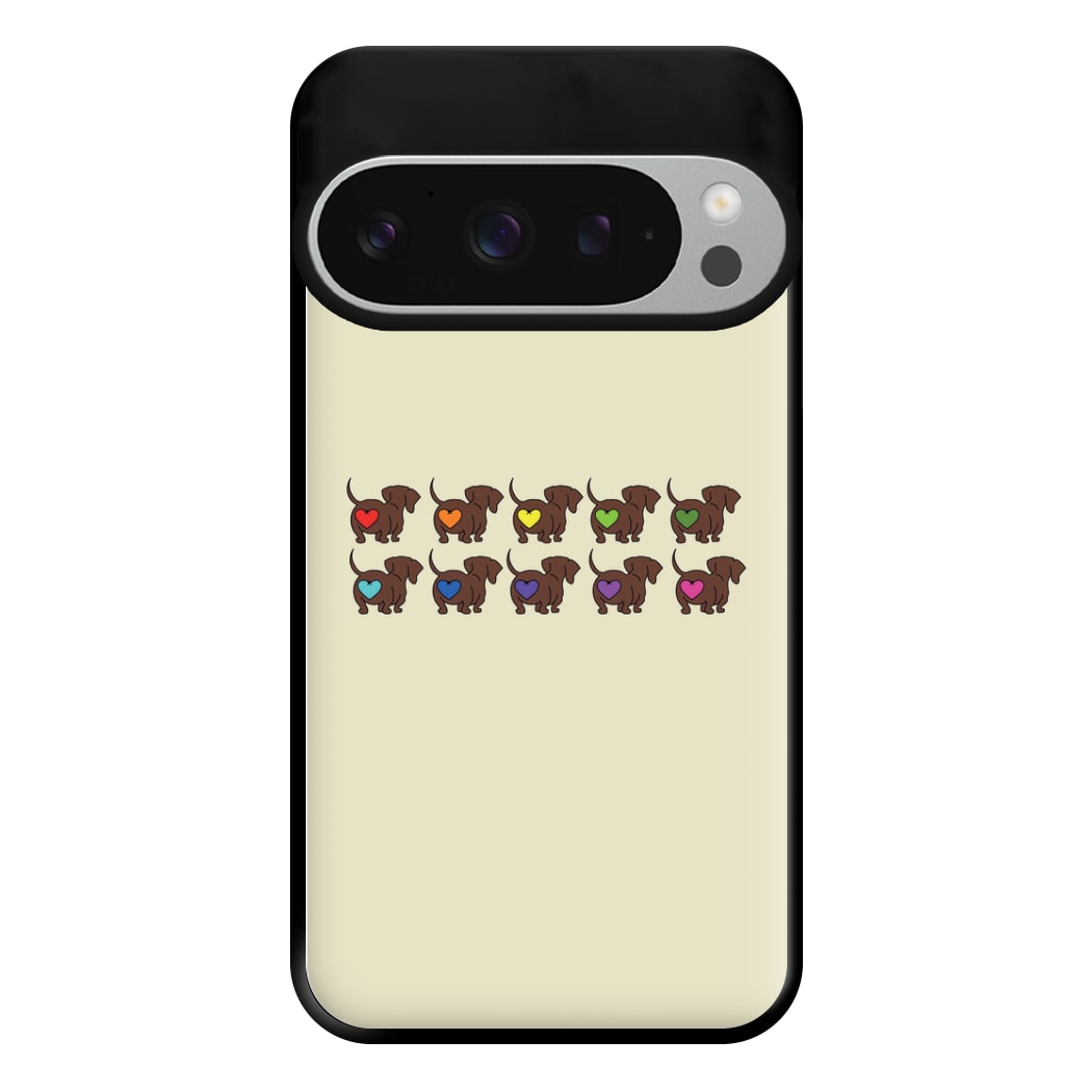 Love hearts - Dachshunds Phone Case for Google Pixel 9 Pro XL