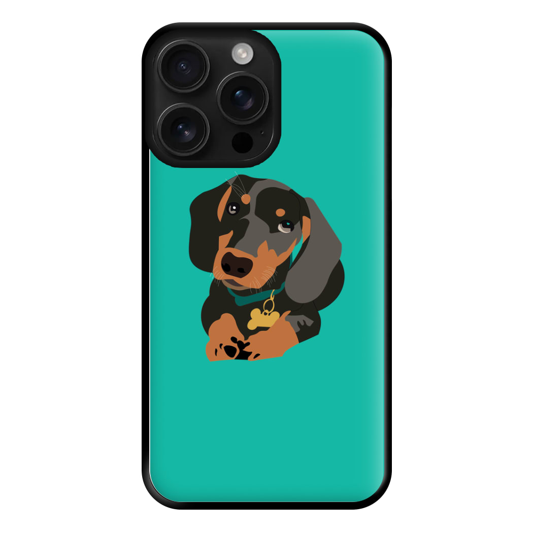 Black & brown - Dachshunds Phone Case