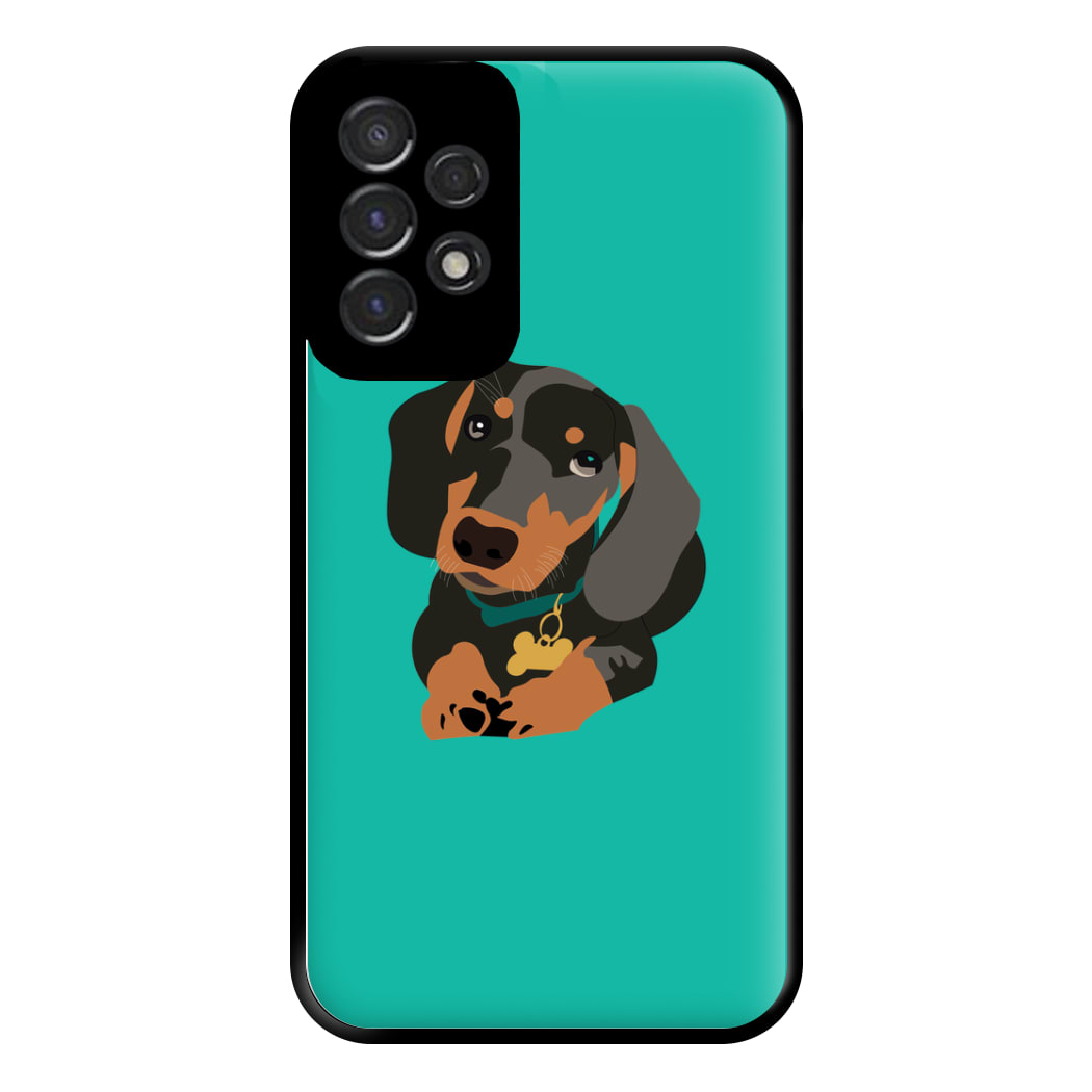 Black & brown - Dachshunds Phone Case for Galaxy A53