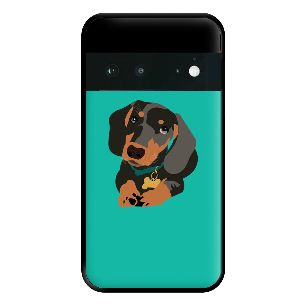 Black & brown - Dachshunds Phone Case for Google Pixel 6a