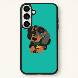 Black & brown - Dachshunds Phone Case for Galaxy S26 Plus