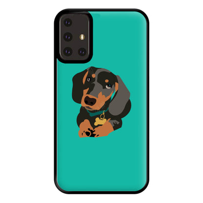 Black & brown - Dachshunds Phone Case for Galaxy A71