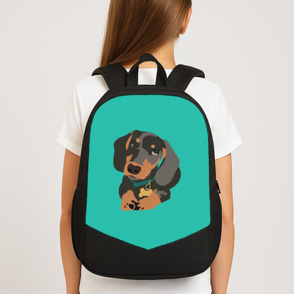 Black & brown - Dachshunds School Bag