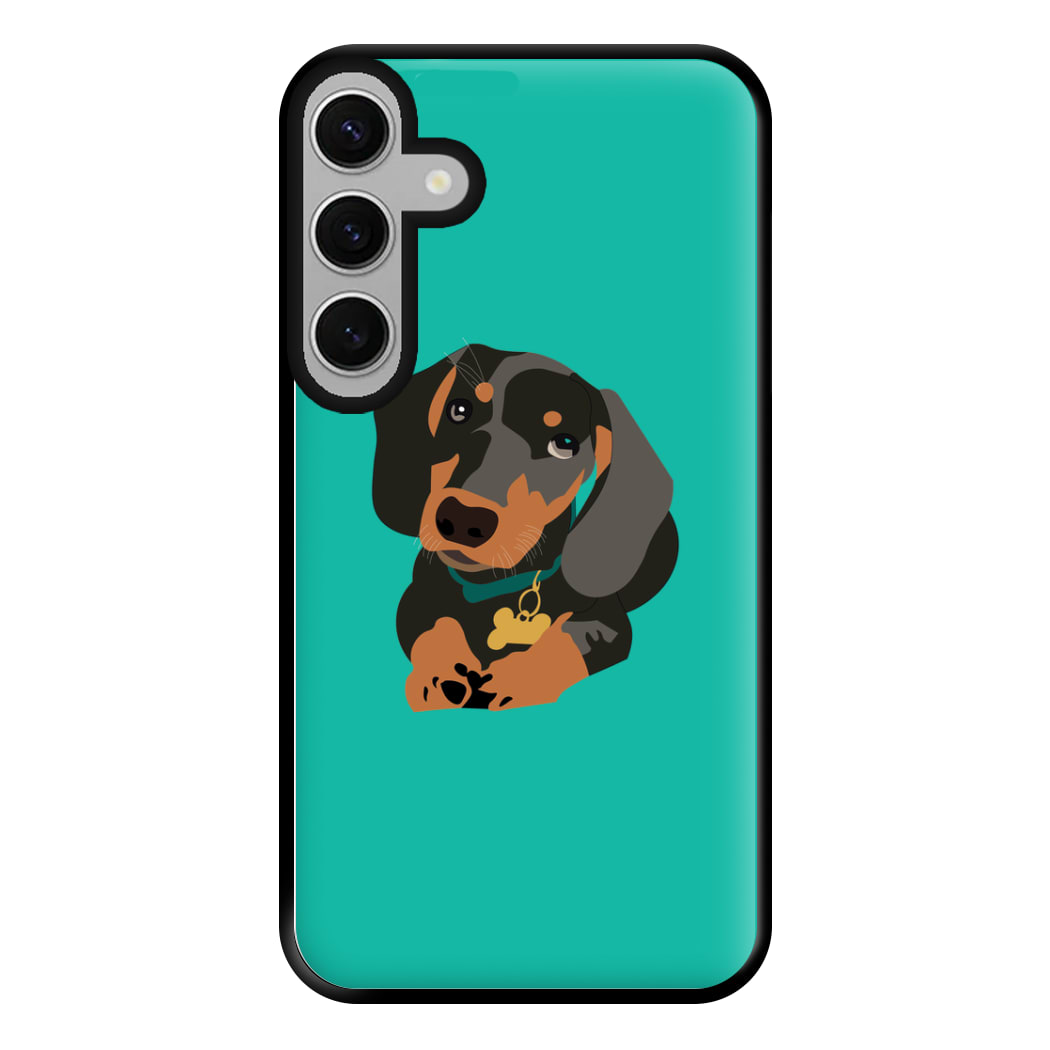 Black & brown - Dachshunds Phone Case for Galaxy S24FE