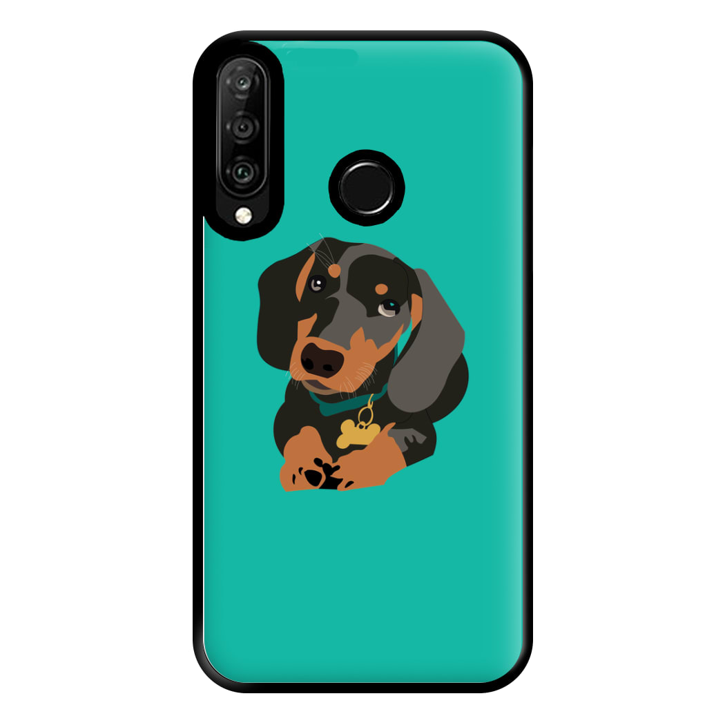 Black & brown - Dachshunds Phone Case for Huawei P30 Lite