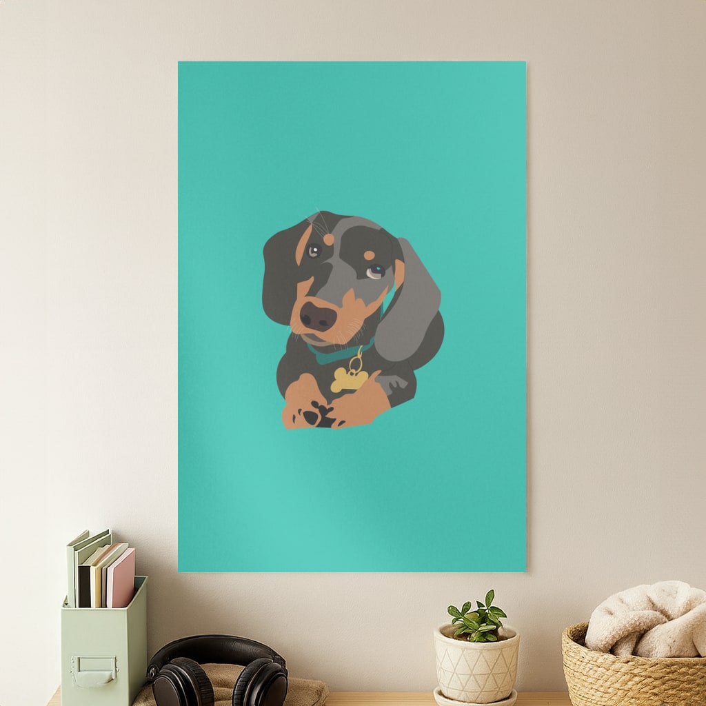 Black & brown - Dachshunds Poster