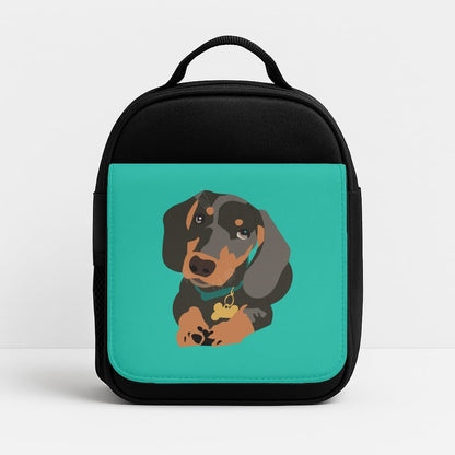Black & brown - Dachshunds Insulated Lunchbox