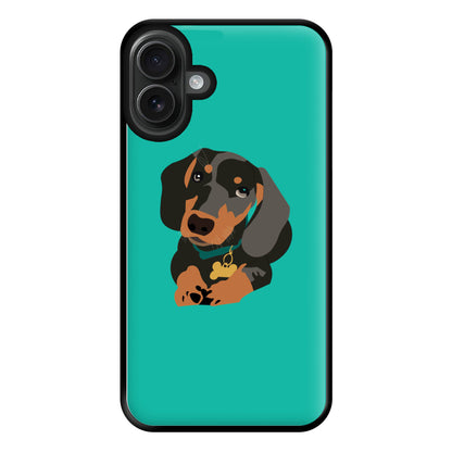 Black & brown - Dachshunds Phone Case for iPhone 16 Plus