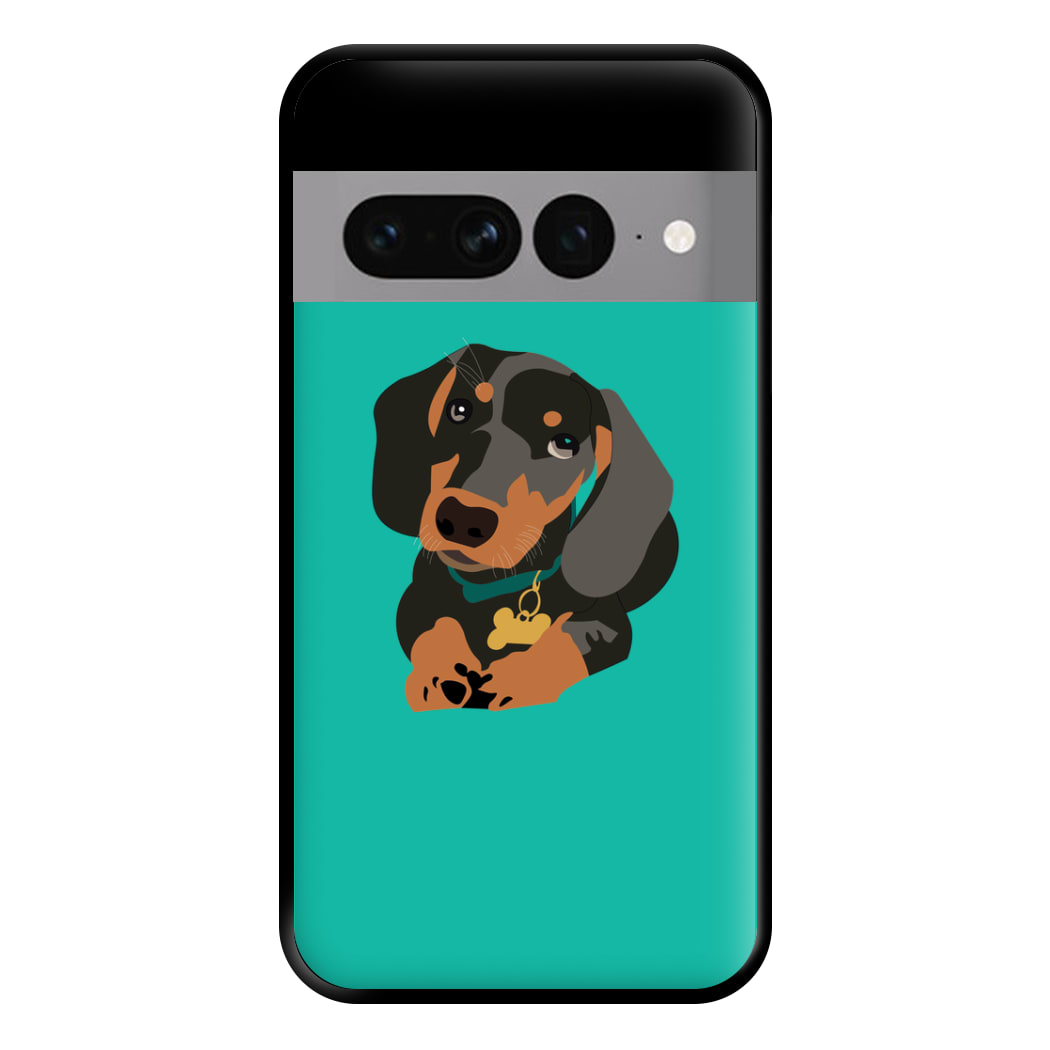 Black & brown - Dachshunds Phone Case for Google Pixel 7 Pro