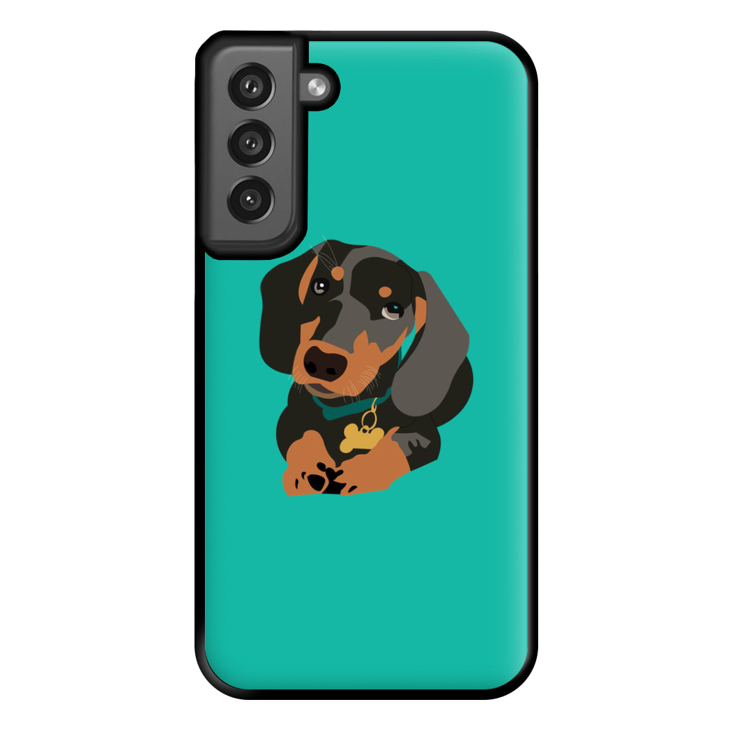 Black & brown - Dachshunds Phone Case for Galaxy S21FE