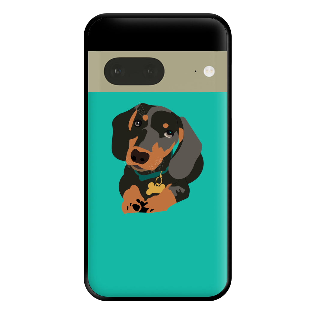 Black & brown - Dachshunds Phone Case for Google Pixel 7a