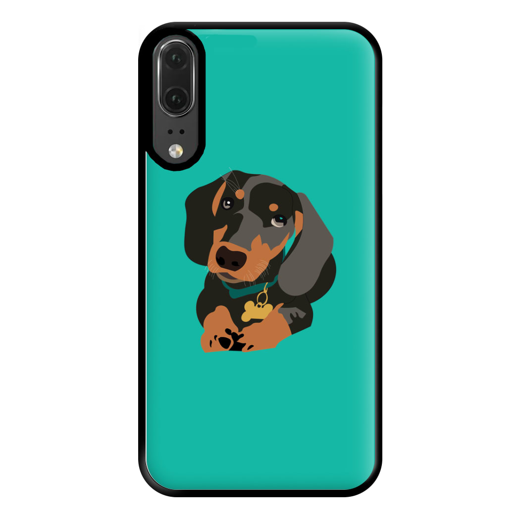 Black & brown - Dachshunds Phone Case for Huawei P20