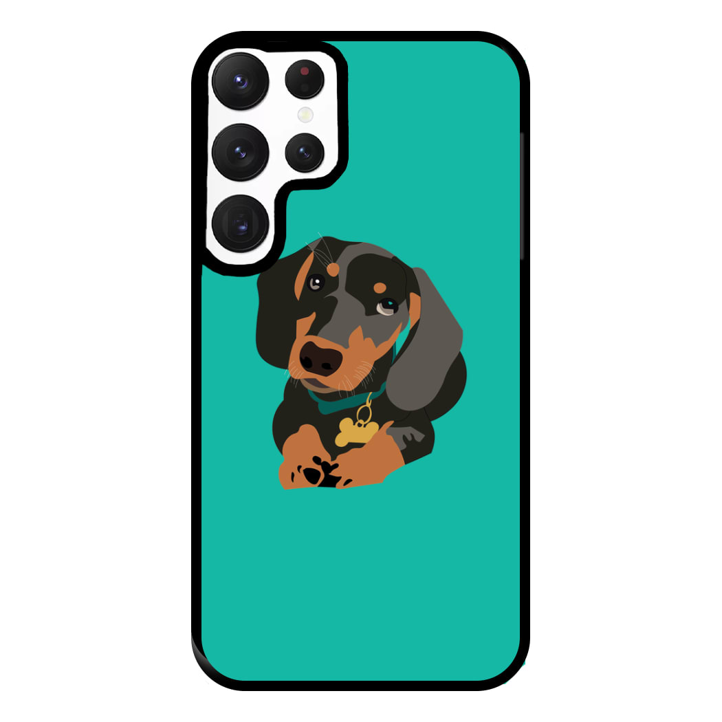 Black & brown - Dachshunds Phone Case for Galaxy S22 Ultra